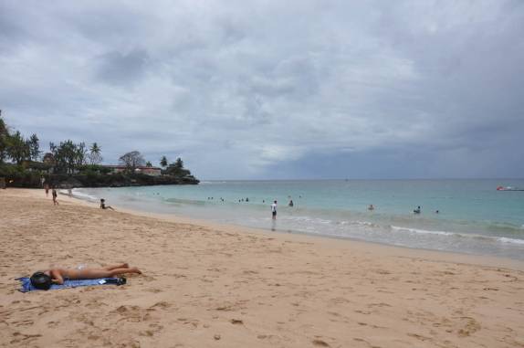 Praia de Store Bay, em Crown Point - Tobago